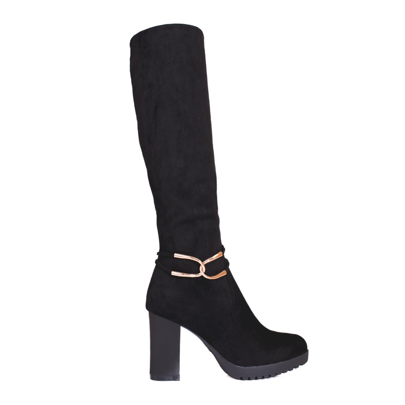 Women's boots on a high post Shelovet black