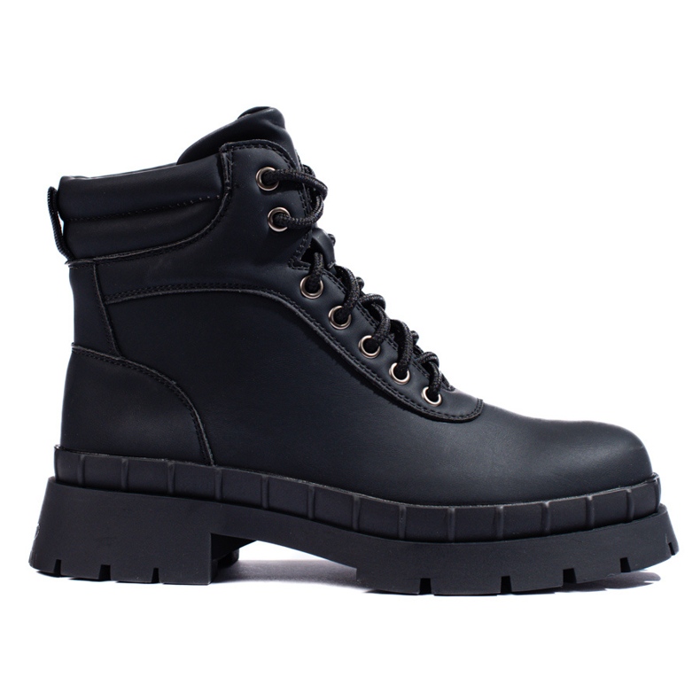 Black Shelovet laced boots for women