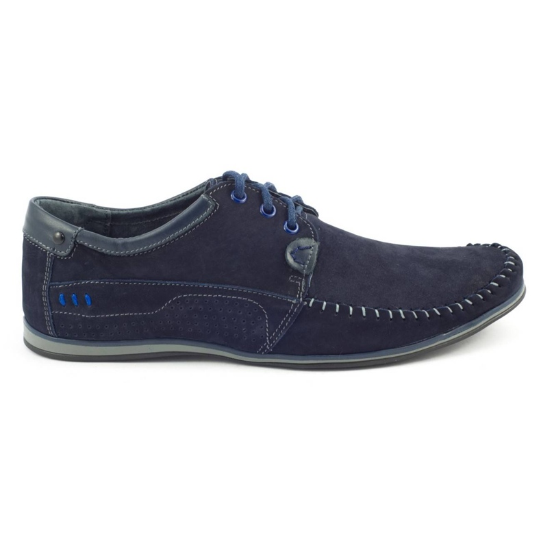 KOMODO Shoes Men's moccasins 875 navy blue