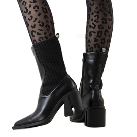 Alanna black cowboy boots