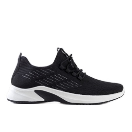 Brownle black and white sports sneakers