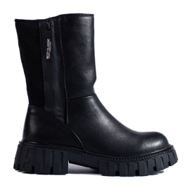 Women's boots with a high shank Shelovet black Women's boots with a high shank Shelovet black