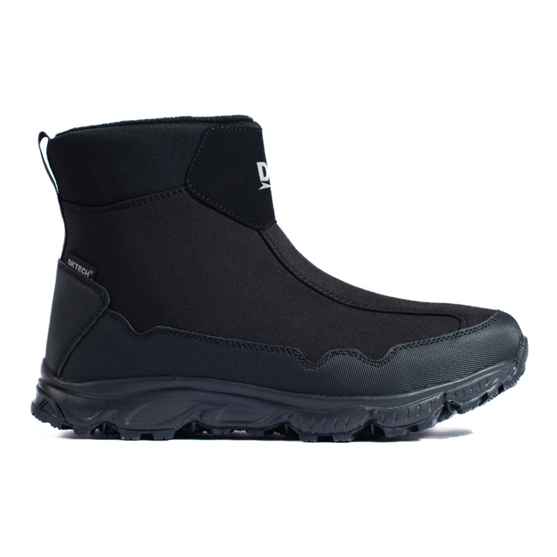 DK men's snow boots with a thick sole, black
