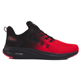 DK black and red men's sports shoes