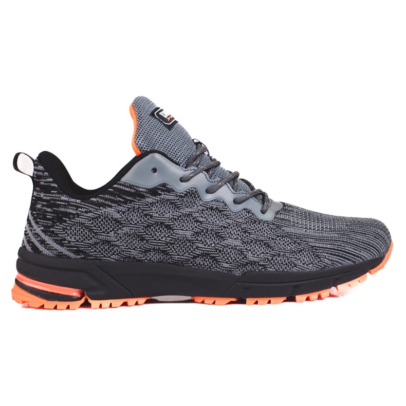 DK gray men's sports shoes black grey DK gray men's sports shoes black grey