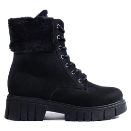 T.Sokolski Women's Shelovet suede boots black T.Sokolski Women's Shelovet suede boots black
