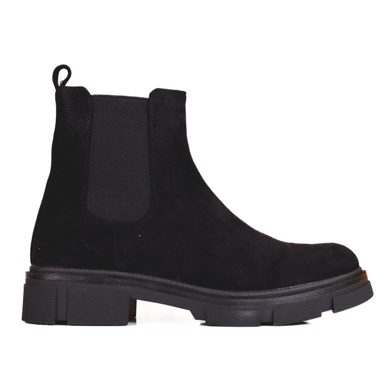 Shelovet black suede Chelsea boots for women Shelovet black suede Chelsea boots for women
