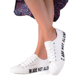 SHELOVET White Fashion Sneakers SHELOVET White Fashion Sneakers