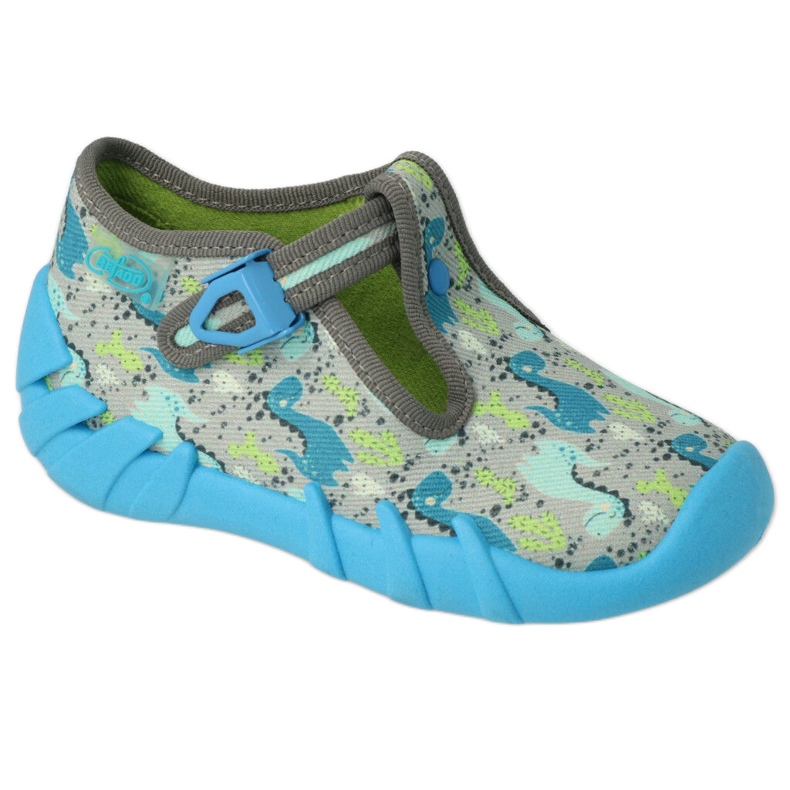 Befado children's shoes 110P465 blue grey green