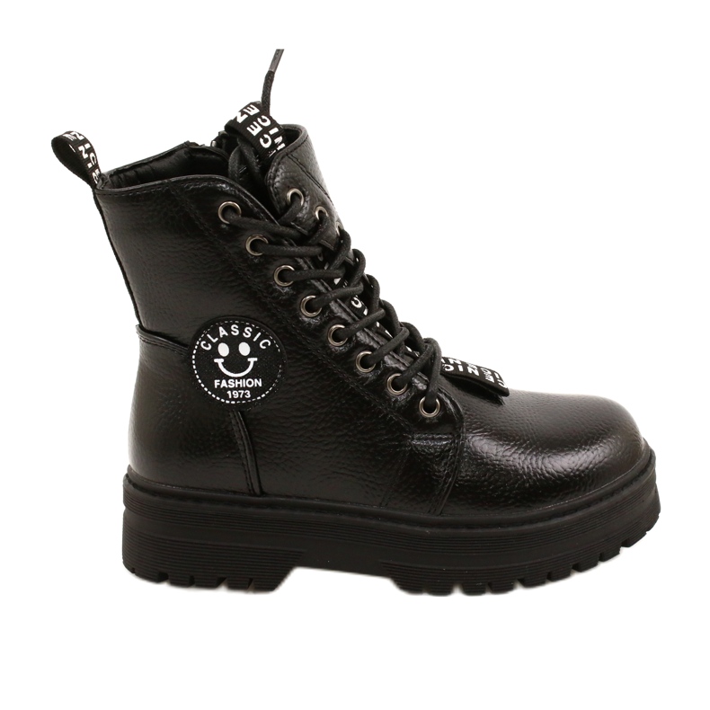 Print Fashionable boots On the Slider Miss Evento 22DZ23-5257 black Print Fashionable boots On the Slider Miss Evento 22DZ23-5257 black