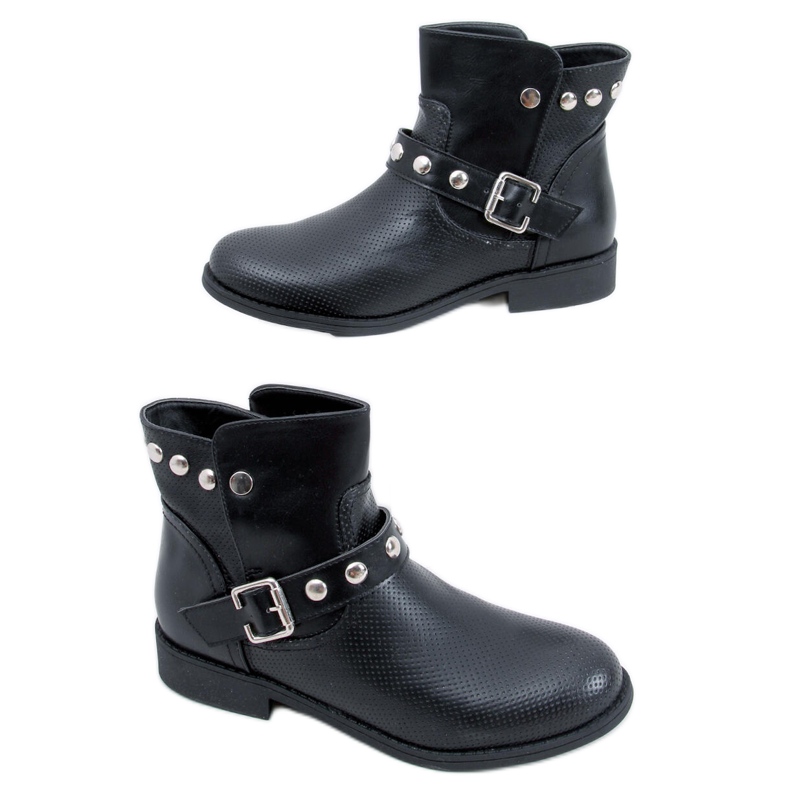 BM Cressida Black flat boots for women BM Cressida Black flat boots for women