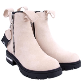 Brie Beige women's boots