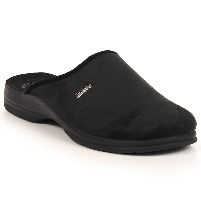 Black Inblu comfortable men's slippers Black Inblu comfortable men's slippers