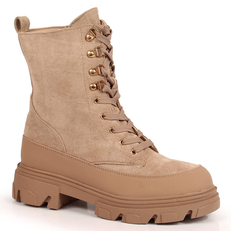 Women's beige warm boots Potocki