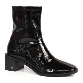 Women's latex boots on a black Vinceza block Women's latex boots on a black Vinceza block