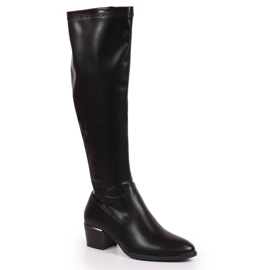 Black women's high-heeled boots from Vinceza Black women's high-heeled boots from Vinceza