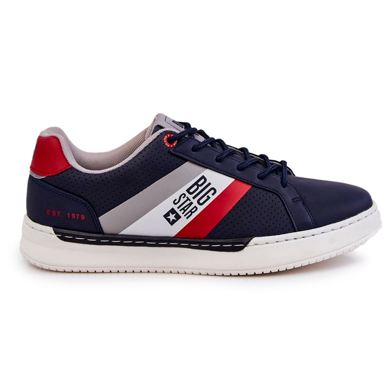 Classic Men's Sport Shoes Memory Foam Big Star KK174058 Navy Blue