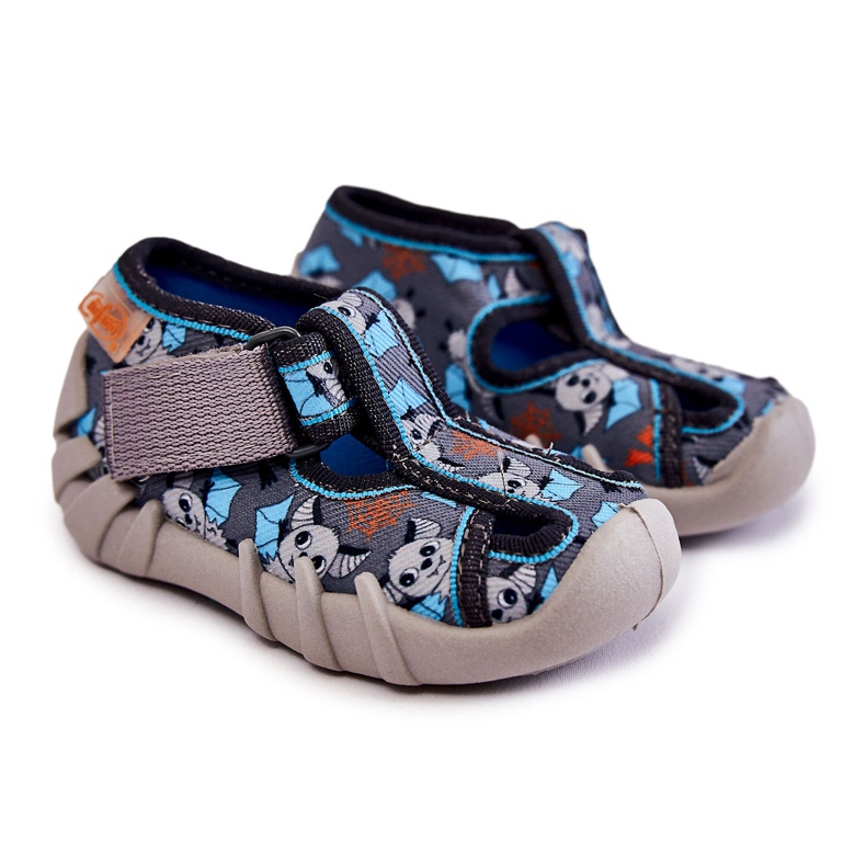 BEFADO S.A. Slippers Befado Velcro 190P104 Blue-Gray