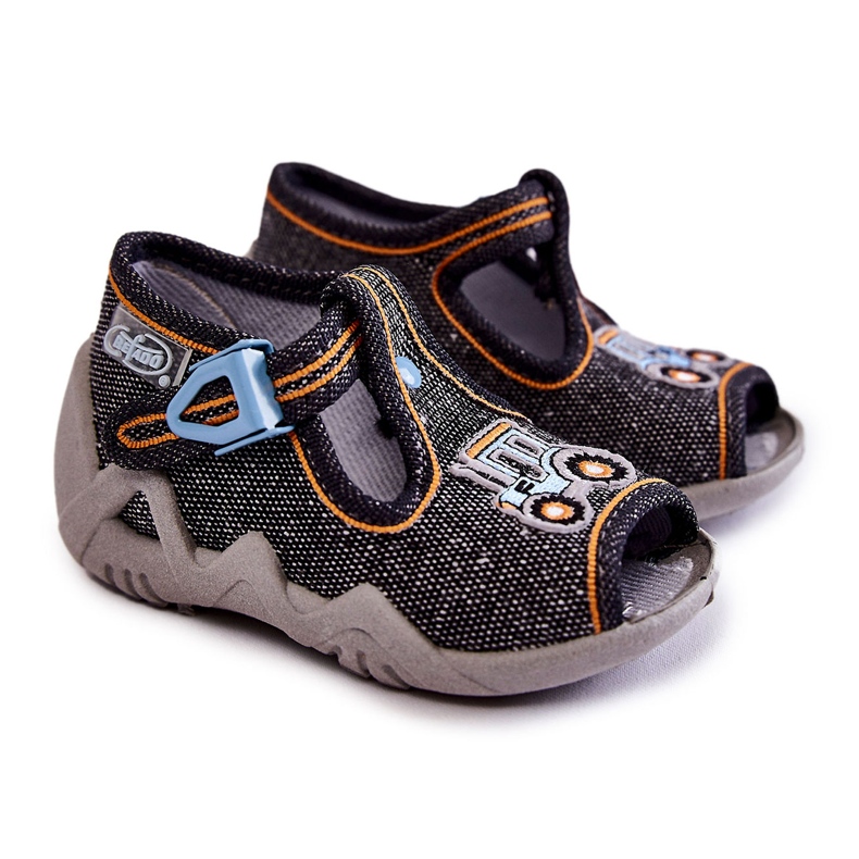 BEFADO S.A. Children's Sandals Papcie Befado Tractor 217P111 Dark Gray grey