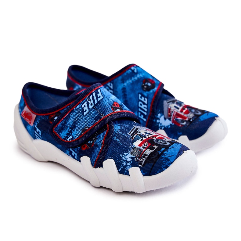 BEFADO S.A. Slippers Befado Velcro Firetruck 273X309 Navy Blue BEFADO S.A. Slippers Befado Velcro Firetruck 273X309 Navy Blue