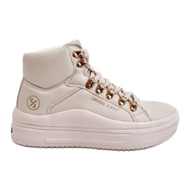 Women's High Sneakers Cross Jeans KK2R4027C Beige