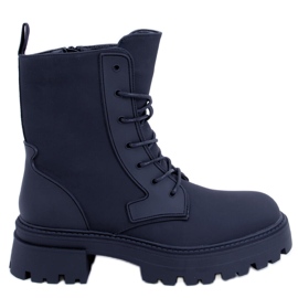 BM Tamar Black lace-up boots