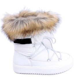 BM Amerie White women's snow boots