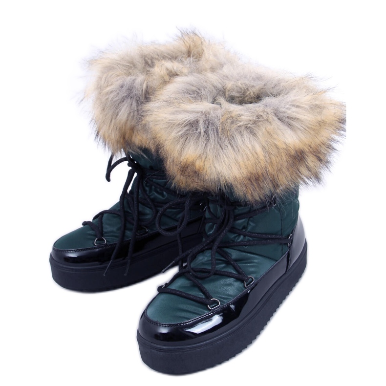 PA1 Amerie Green women's snow boots black