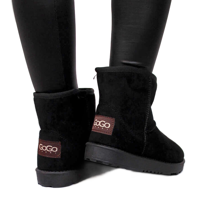 Women's black suede snow boots NEWS