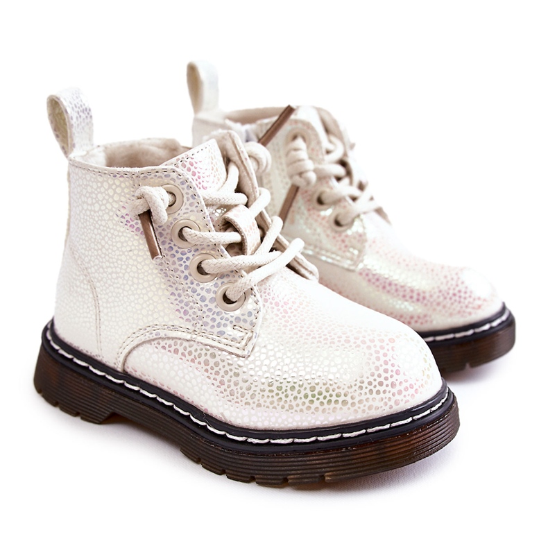 PA1 Children's Warm Boots With Zipper White Betsy PA1 Children's Warm Boots With Zipper White Betsy