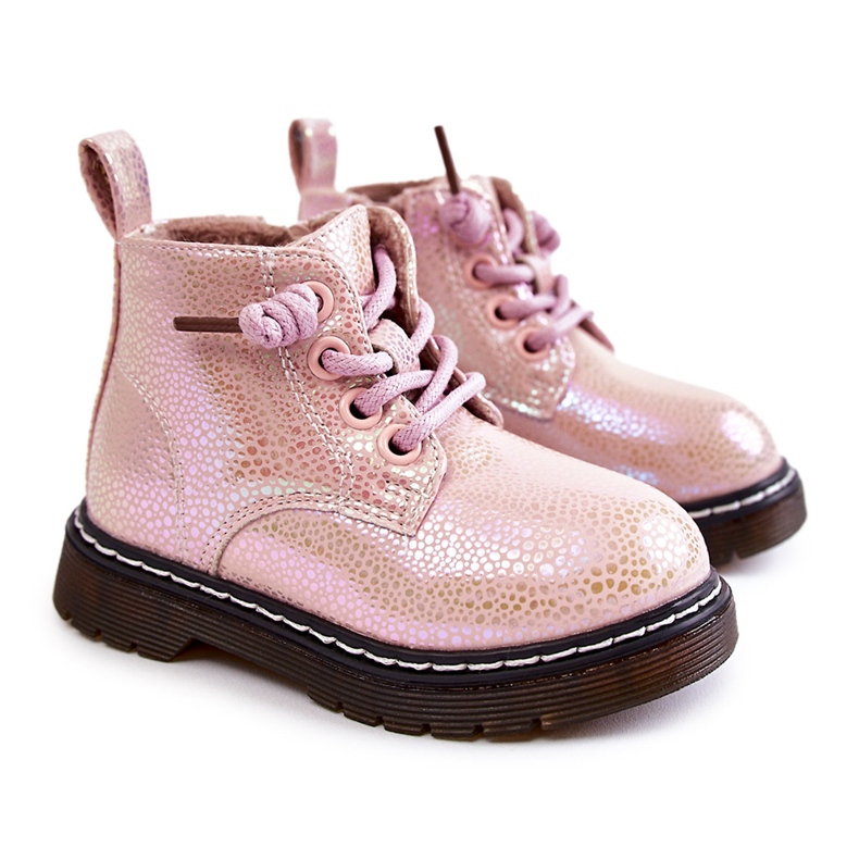 Children's Warm Boots With Zipper Pink Betsy Children's Warm Boots With Zipper Pink Betsy