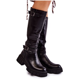 PG1 Women's Boots Above The Knee Black Mariett PG1 Women's Boots Above The Knee Black Mariett