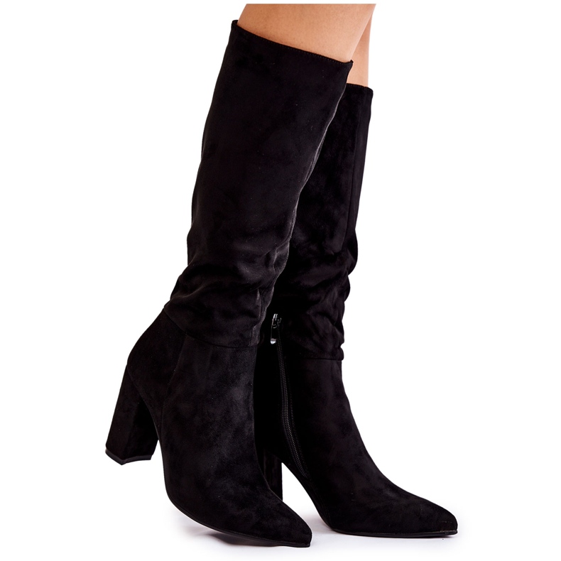 PG1 Suede Slip-On Boots Black Miriam