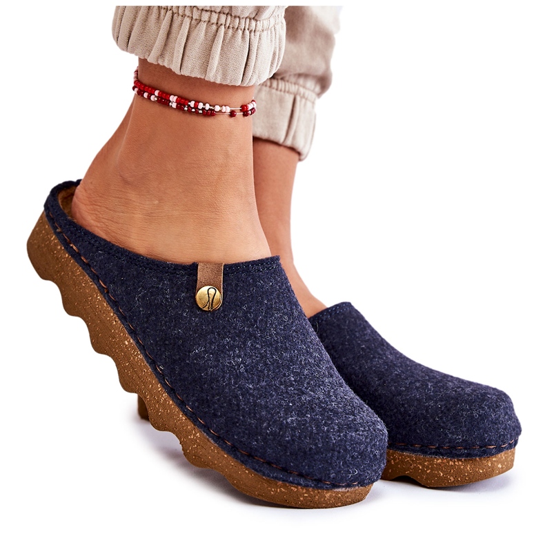 Domestic Slippers Prophylactic Slippers Inblu DK-08-041 Navy blue