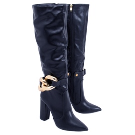 PA1 Sheryl Black high-heeled boots