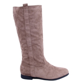PA1 Flatty Khaki flat boots beige