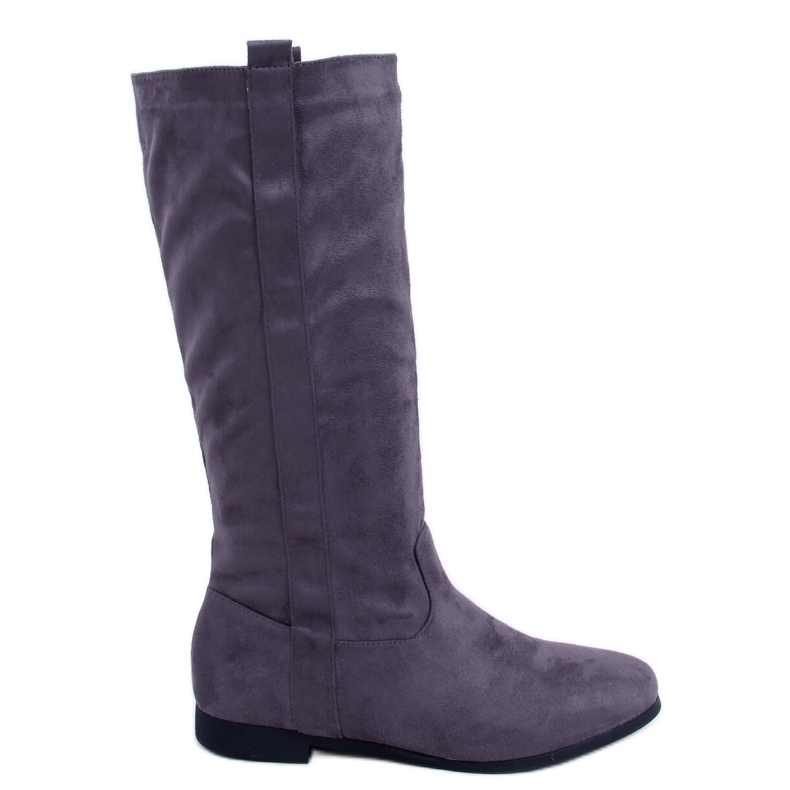 PA1 Flatty Gray flat boots grey