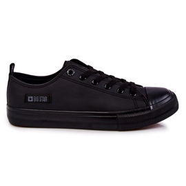 Men's Low Leather Sneakers Big Star KK174009 Black Men's Low Leather Sneakers Big Star KK174009 Black
