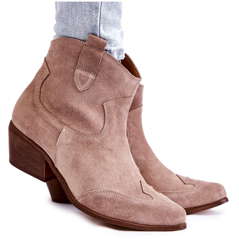 Women's Booties Spitz Lewski Shoes 3236 Cappucino brown Women's Booties Spitz Lewski Shoes 3236 Cappucino brown