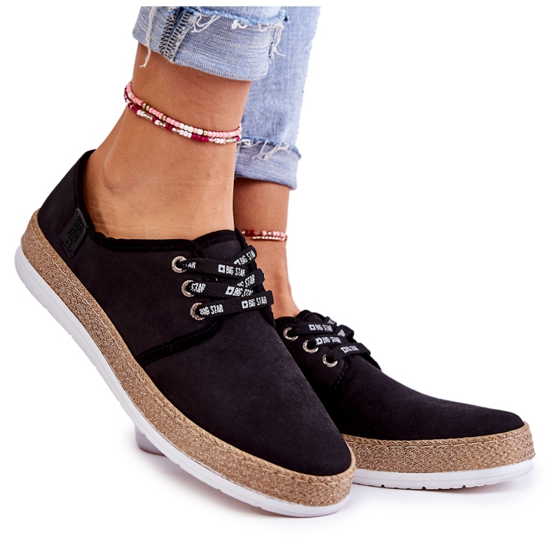 Women's Low Sneakers Memory Foam System Big Star KK276004 Black