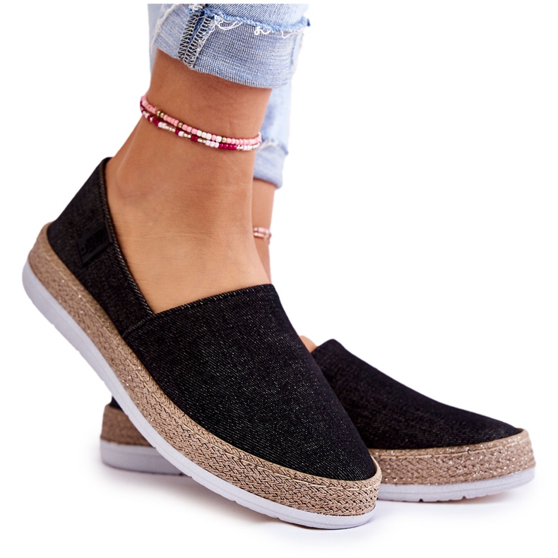 Women's Sneakers Slip On Big Star KK276008 Black
