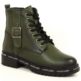 Green boots for women insulated boots T.Sokolski