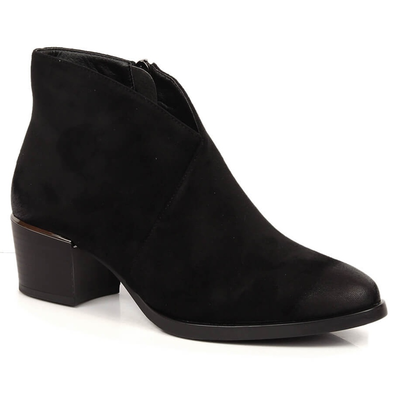 Black Vinceza high-heeled suede boots for women