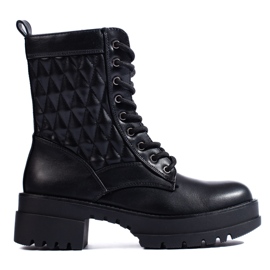 Women's baggies with a ruffled upper black Women's baggies with a ruffled upper black