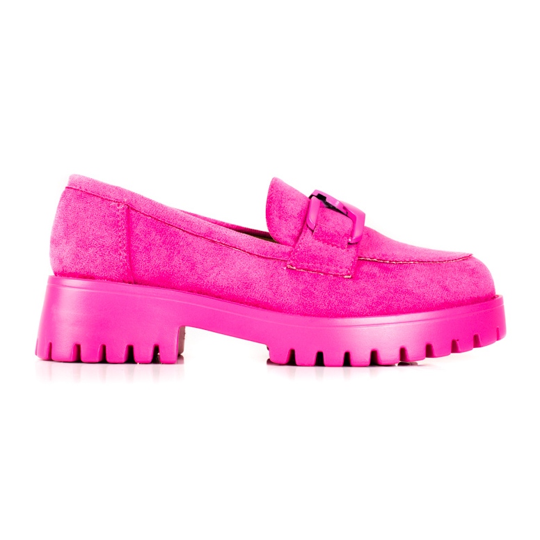 Women's pink moccasins on the Shelovet platform Women's pink moccasins on the Shelovet platform