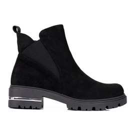 W. Potocki Black Chelsea boots for women Potocki