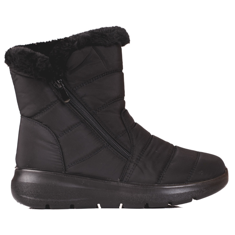 Black Shelovet women's boots insulated with fur