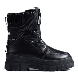 Women's snow boots on the Vinceza black platform