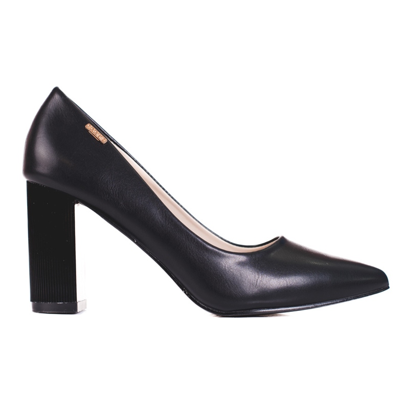 Pumps for women on the Shelovet black post Pumps for women on the Shelovet black post