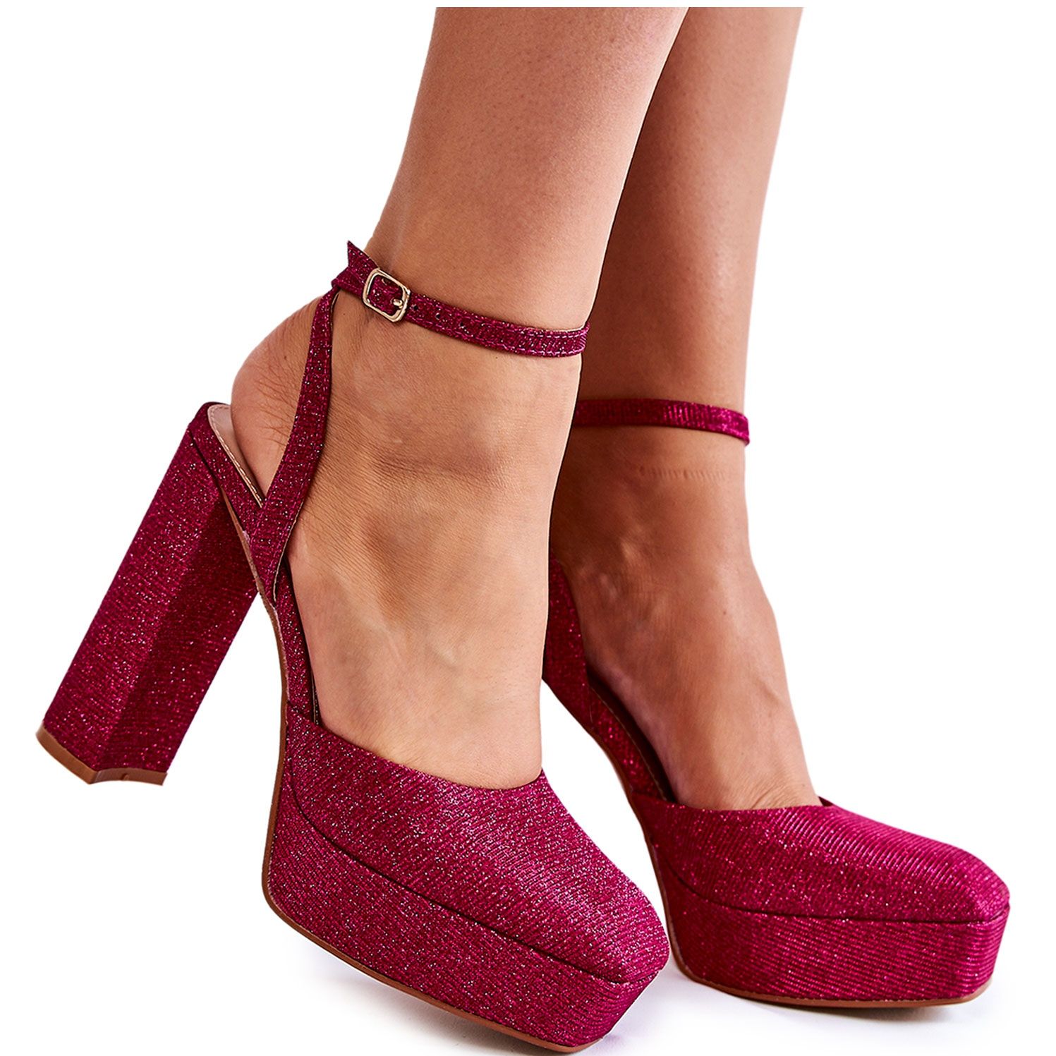 Blush 2025 glitter heels